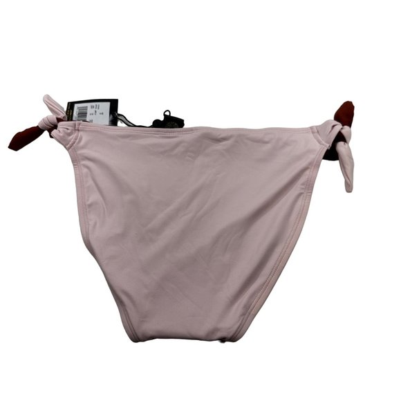 Sun Lab Swim Women's Size Small Swim Bikini Bottom Brown/Pink Tie Side New - Picture 2 of 11